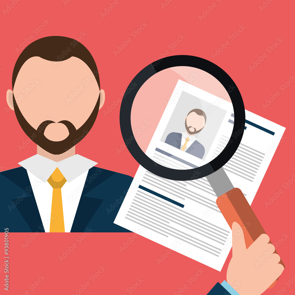 Find person and job interview