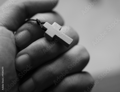 Hand Holding The Cross