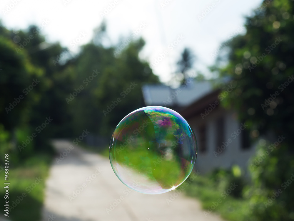multicolor on the bubble surface multicolor on the bubble surface