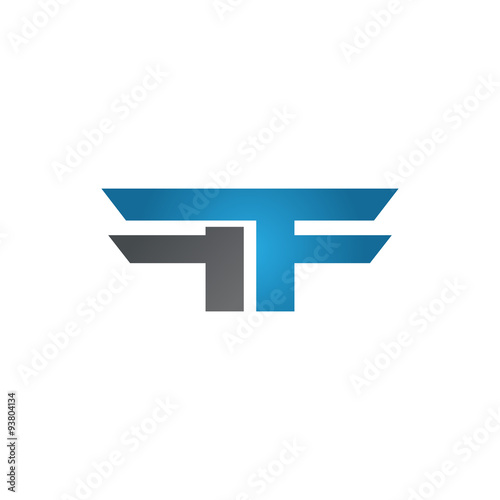 Free Download FF company linked letter logo blue - GFXLoad