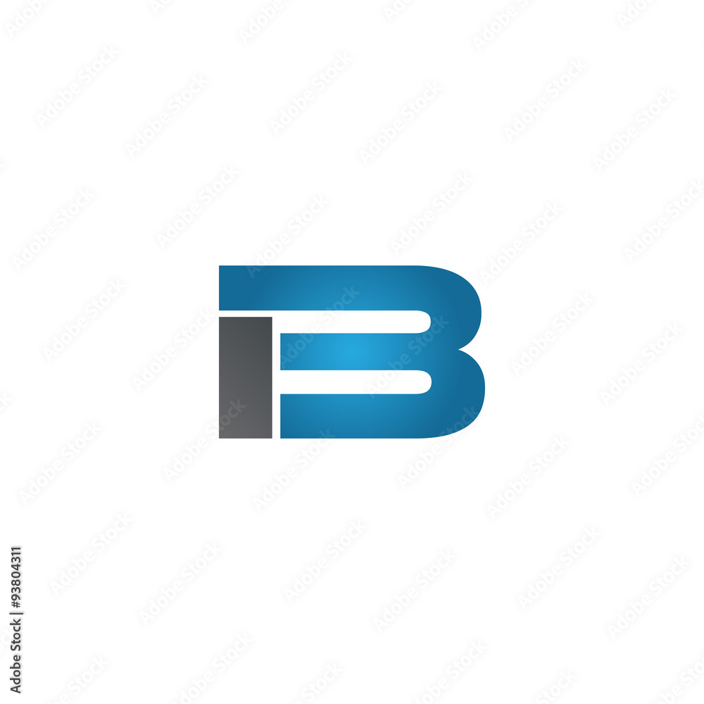 IB company linked letter logo blue IB company linked letter logo blue