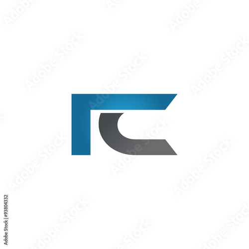Free Download IC company linked letter logo blue - GFXLoad