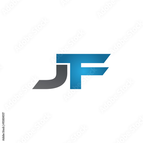 Free Download JF company linked letter logo blue - GFXLoad