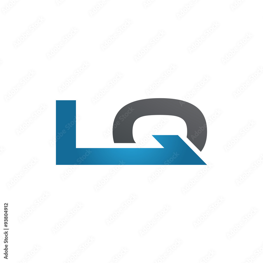 LQ company linked letter logo blue LQ company linked letter logo blue