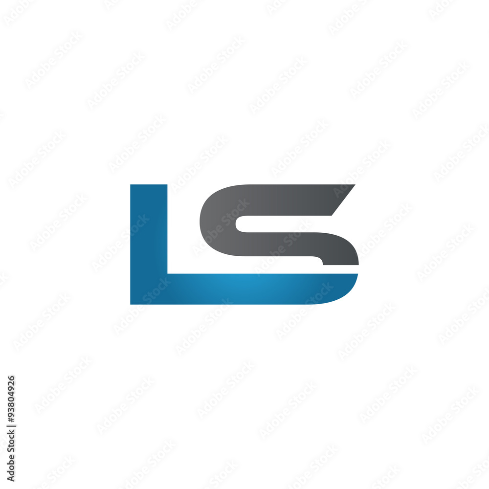 LS company linked letter logo blue LS company linked letter logo blue