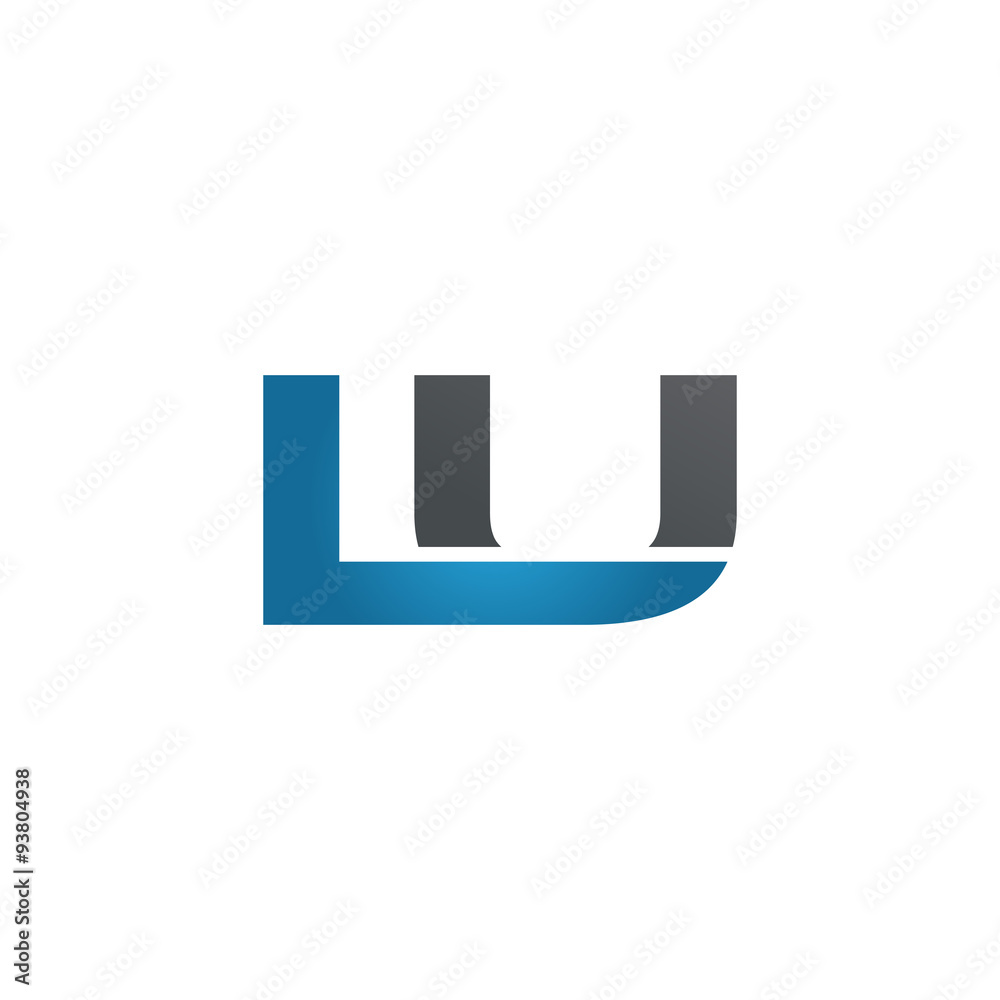 LU company linked letter logo blue LU company linked letter logo blue