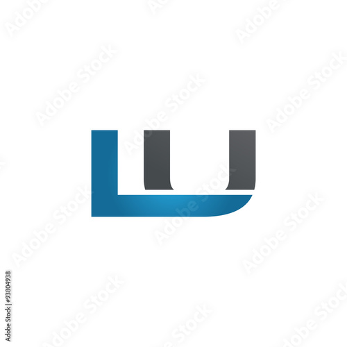 Free Download LU company linked letter logo blue - GFXLoad