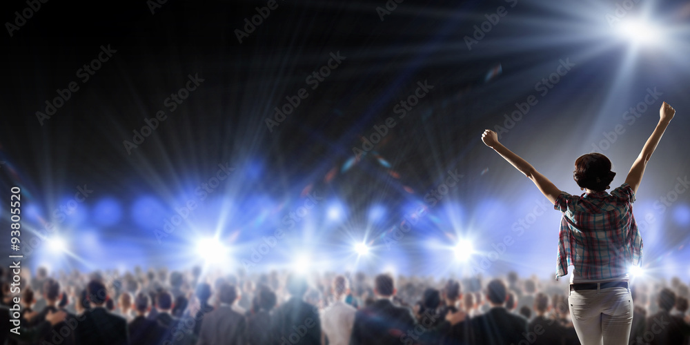 Fototapeta premium Performer on stage