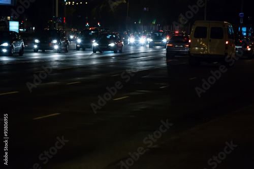 traffic at night