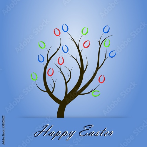 Easter tree with Easter eggs