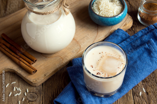 Horchata with cinnamon