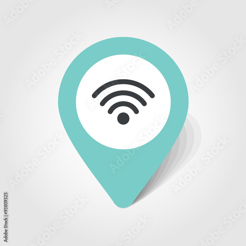 Wi-Fi map pin icon