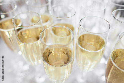 Vászonkép glasses with champagne