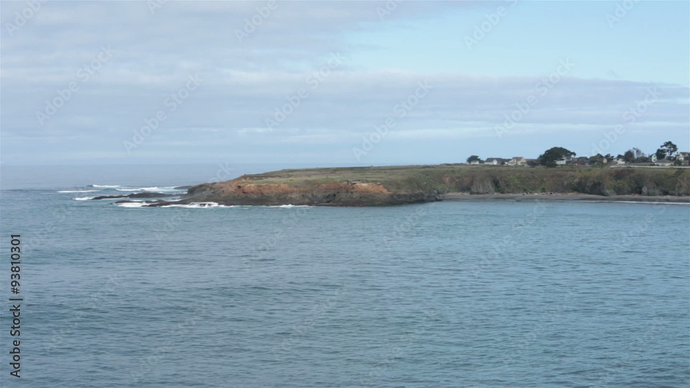 Mendocino City Northern California ocean cove pan HD 5909 Mendocino City Northern California ocean cove pan HD 5909