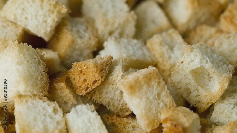 Cracker from white bread Cracker from white bread