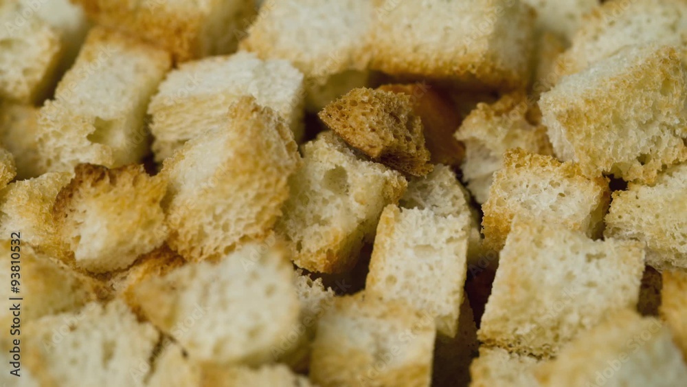 Cracker from white bread Cracker from white bread