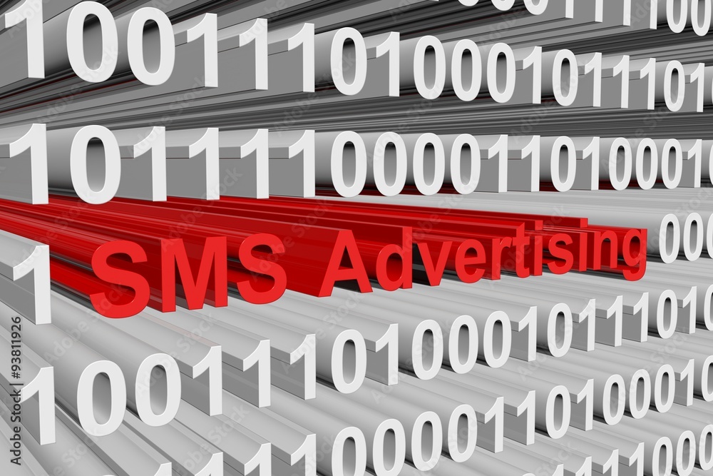 SMS Advertising is presented in the form of binary code