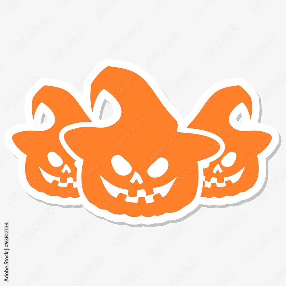 Halloween icon sticker