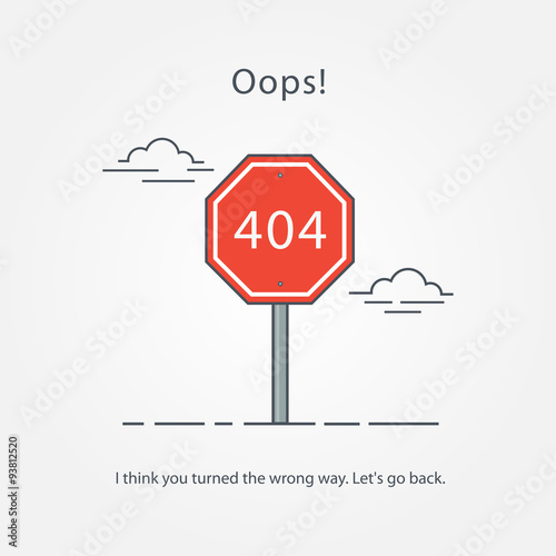 Concept page 404 error