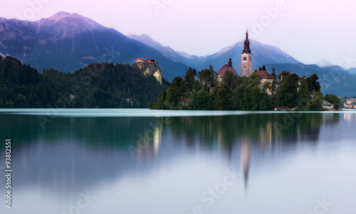 Lake Bled in evening light, Slovenia