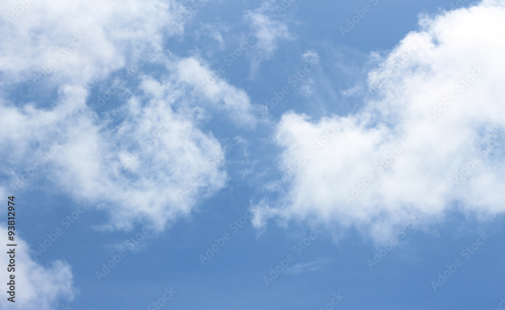 blue sky background with clouds