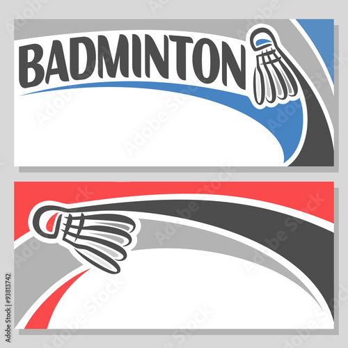 Background images for text on the theme of badminton
