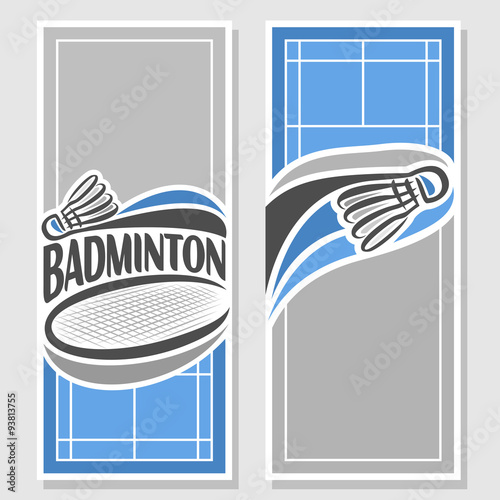 Background images for text on the theme of badminton