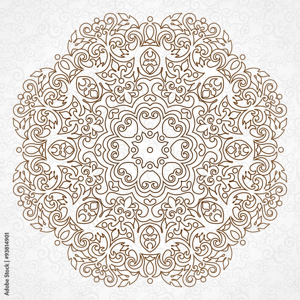 Vector vintage pattern in Victorian style.