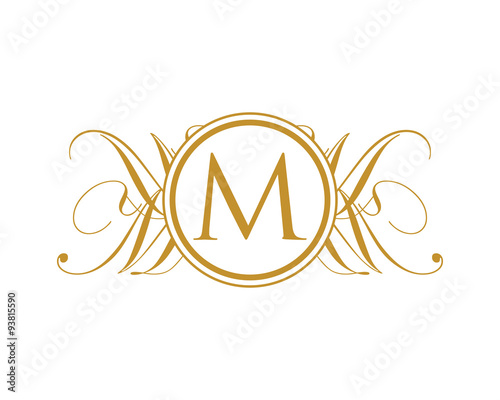 M Luxury Royal Elegant Logo