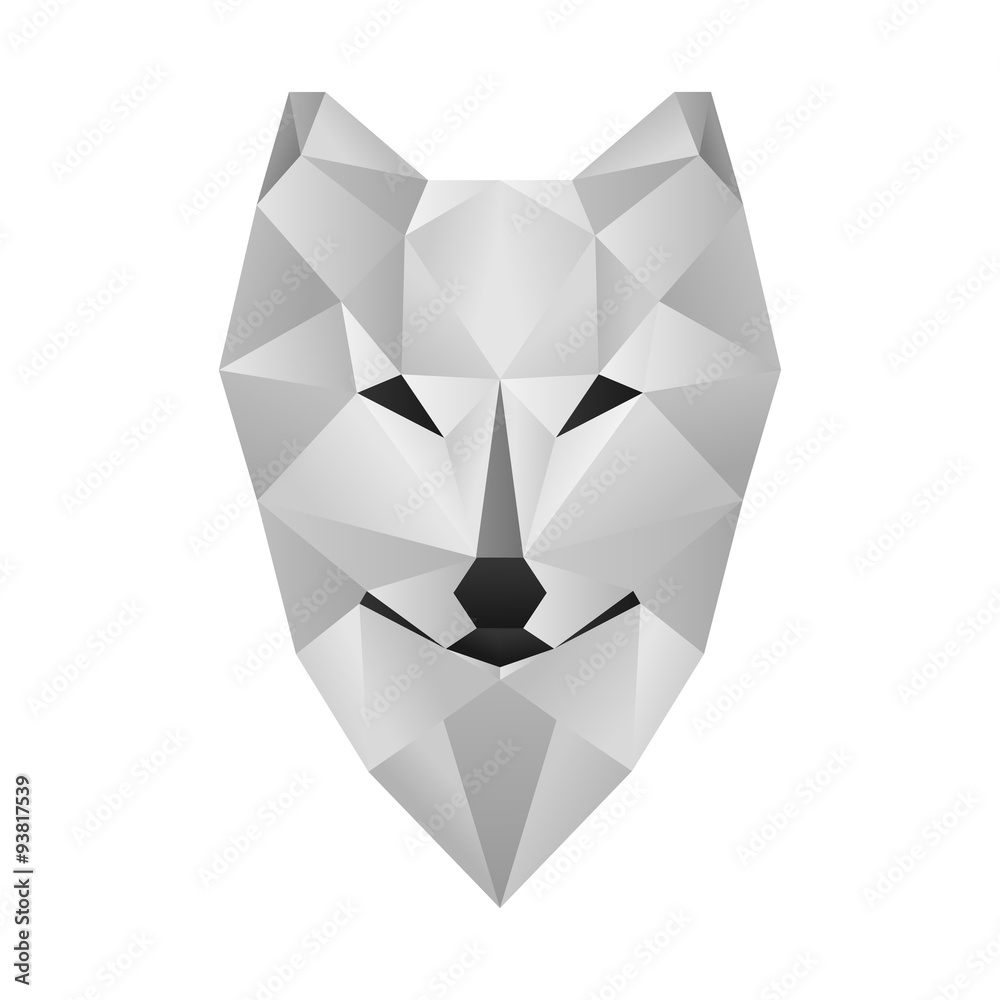 Fototapeta premium polygonal wolf