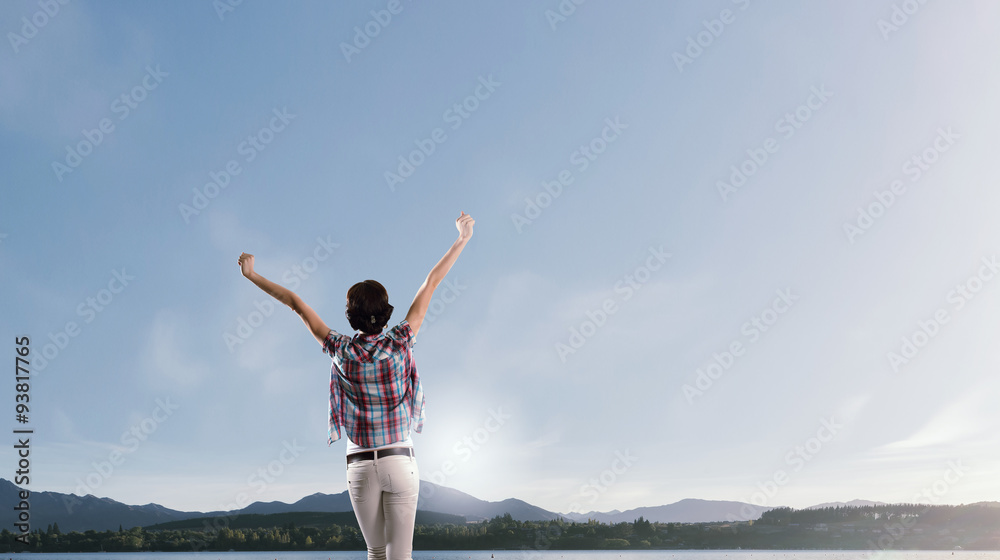 Fototapeta premium Face new day