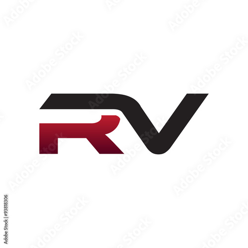Modern Initial Logo RV