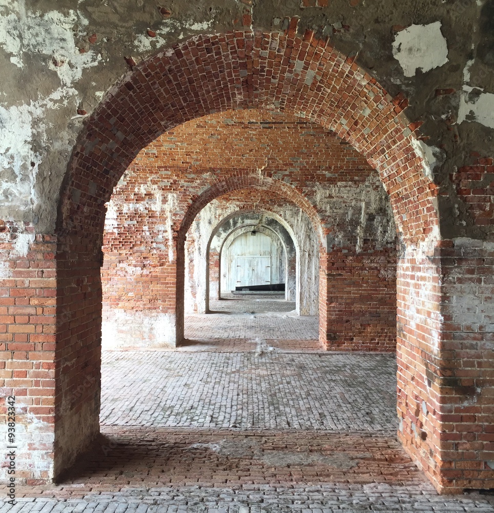 repeating brick arches