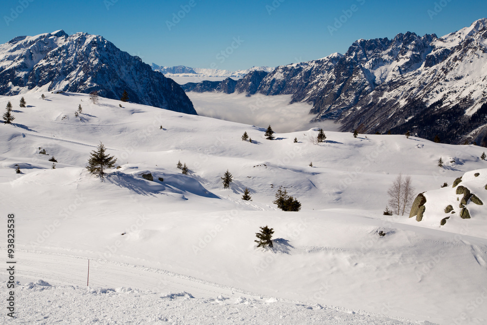 Alps in winter