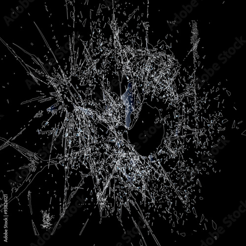 background with broken glass