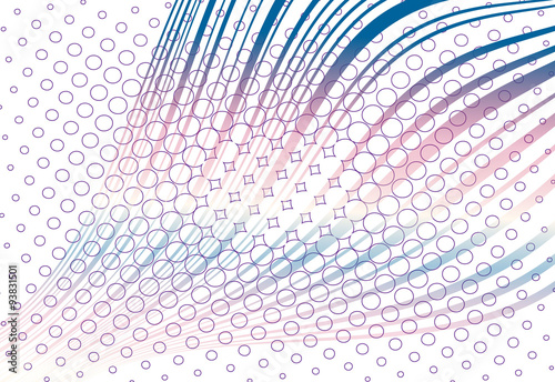 Abstract blend halftone rainbow background