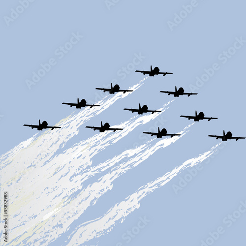 Show of force jets