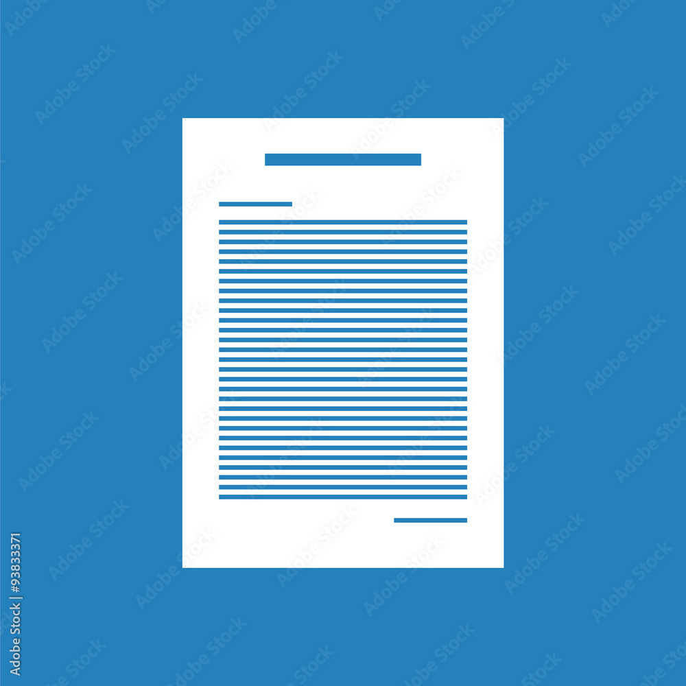 Essai icon. Text written on a piece of paper. Essai icon. Text written on a piece of paper.