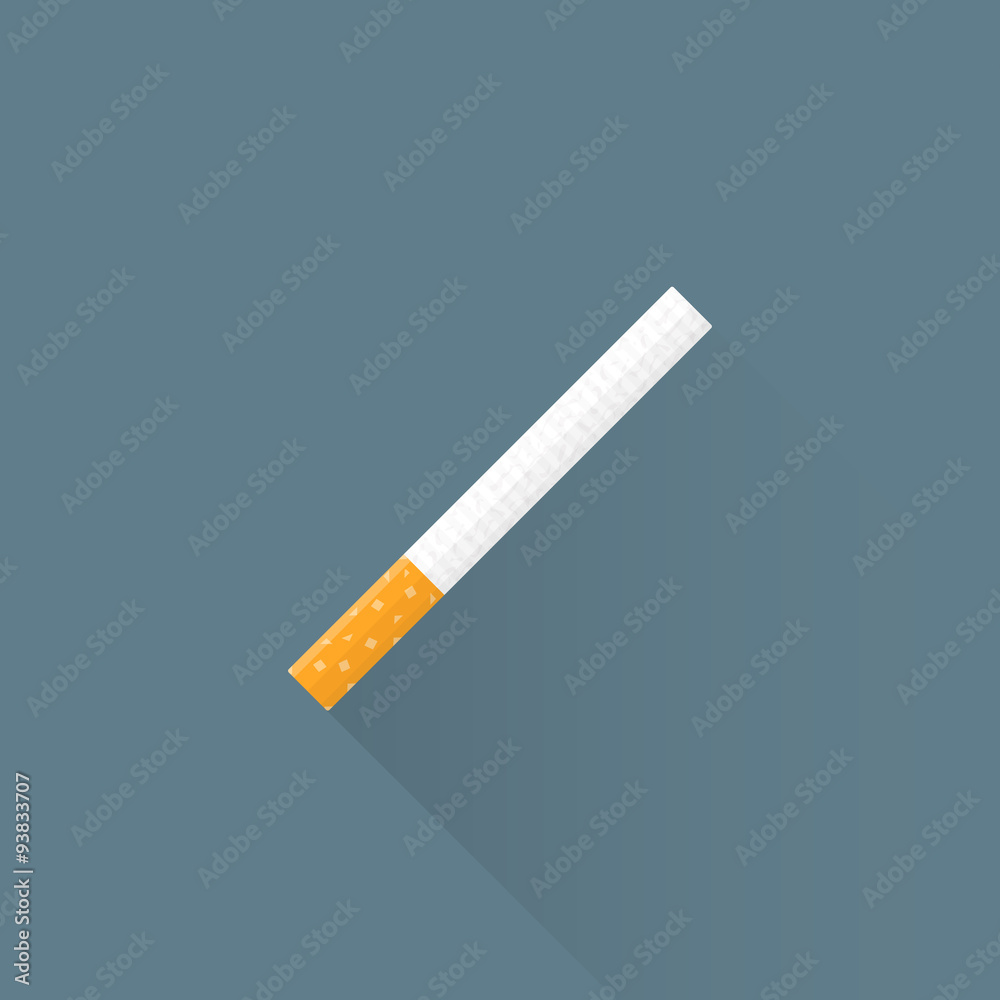 vector flat usual cigarette illustration icon. vector flat usual cigarette illustration icon.