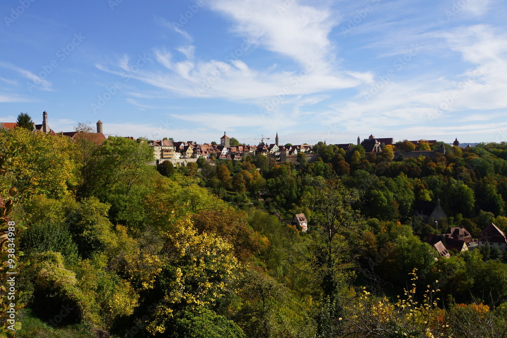 Panoramablick vom Burggarten zum südlichen Teil der Stadt