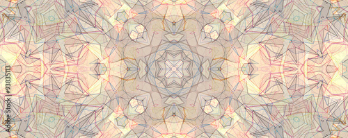 Colorful kaleidoscope pattern, abstract design