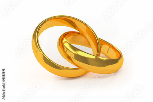 Golden Wedding Rings