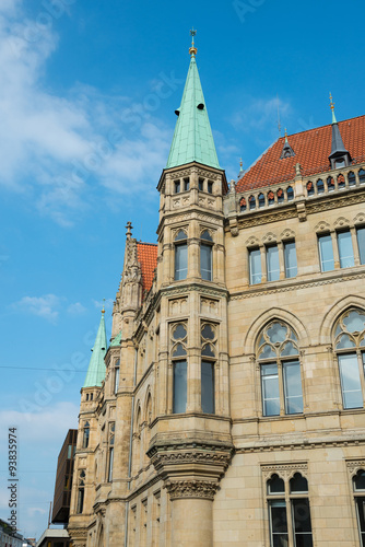 Fototapeta Naklejka Na Ścianę i Meble -  City hall (Rathaus) in Braunschweig, Germany