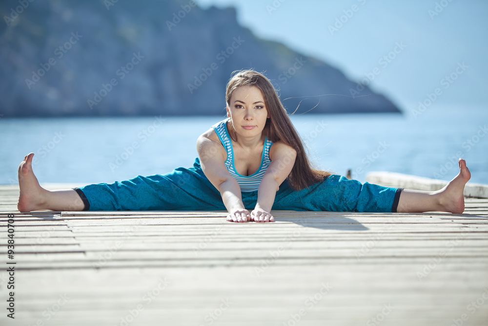 Yoga on the beach