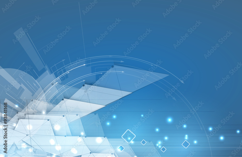 Naklejka premium New future technology concept abstract background