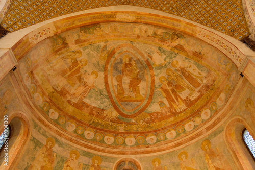 ceiling design in the Roman basilica of Aquileia, Italy