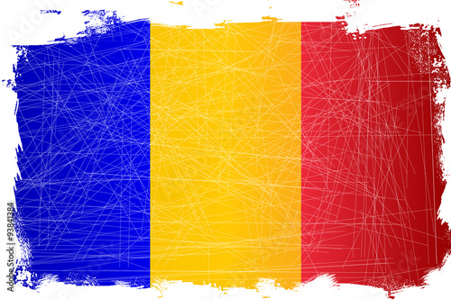 French Grunge Flag