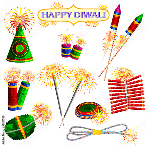 Colorful firecracker for Diwali holiday fun