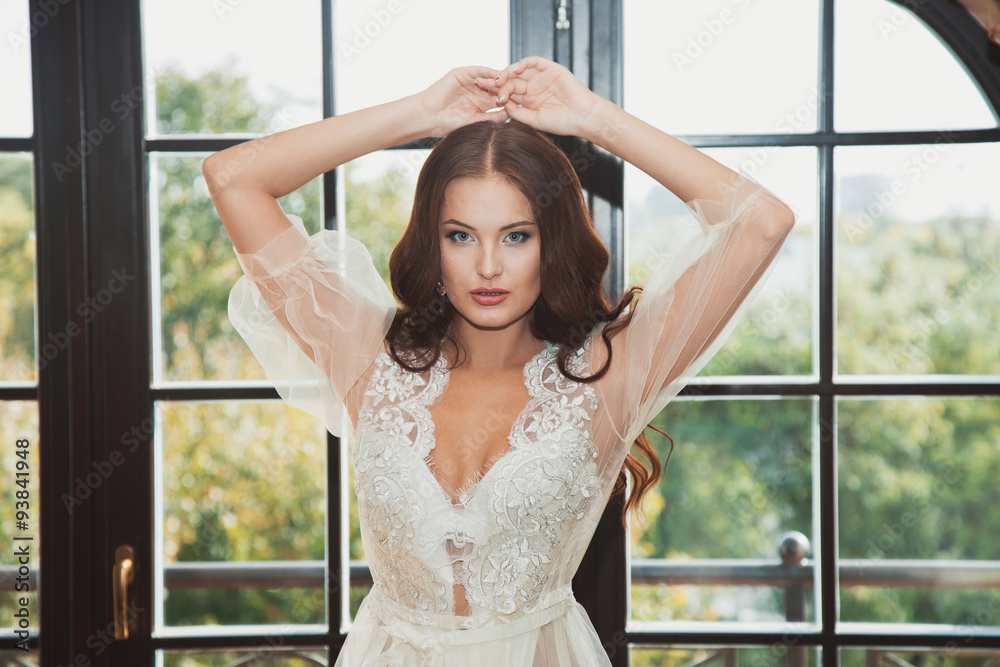 Beautiful girl with long hair