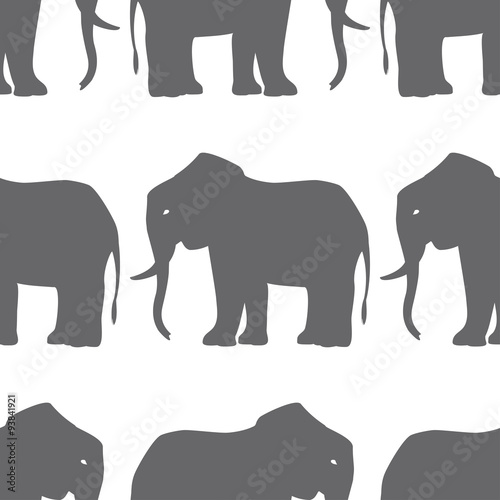 Elephant Seamless Pattern. © anviczo